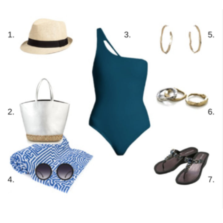 Summer bathing suit: Montauk style