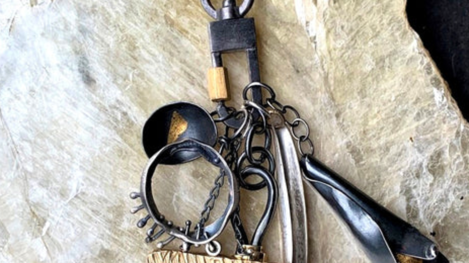 Oxidized Talisman pendants