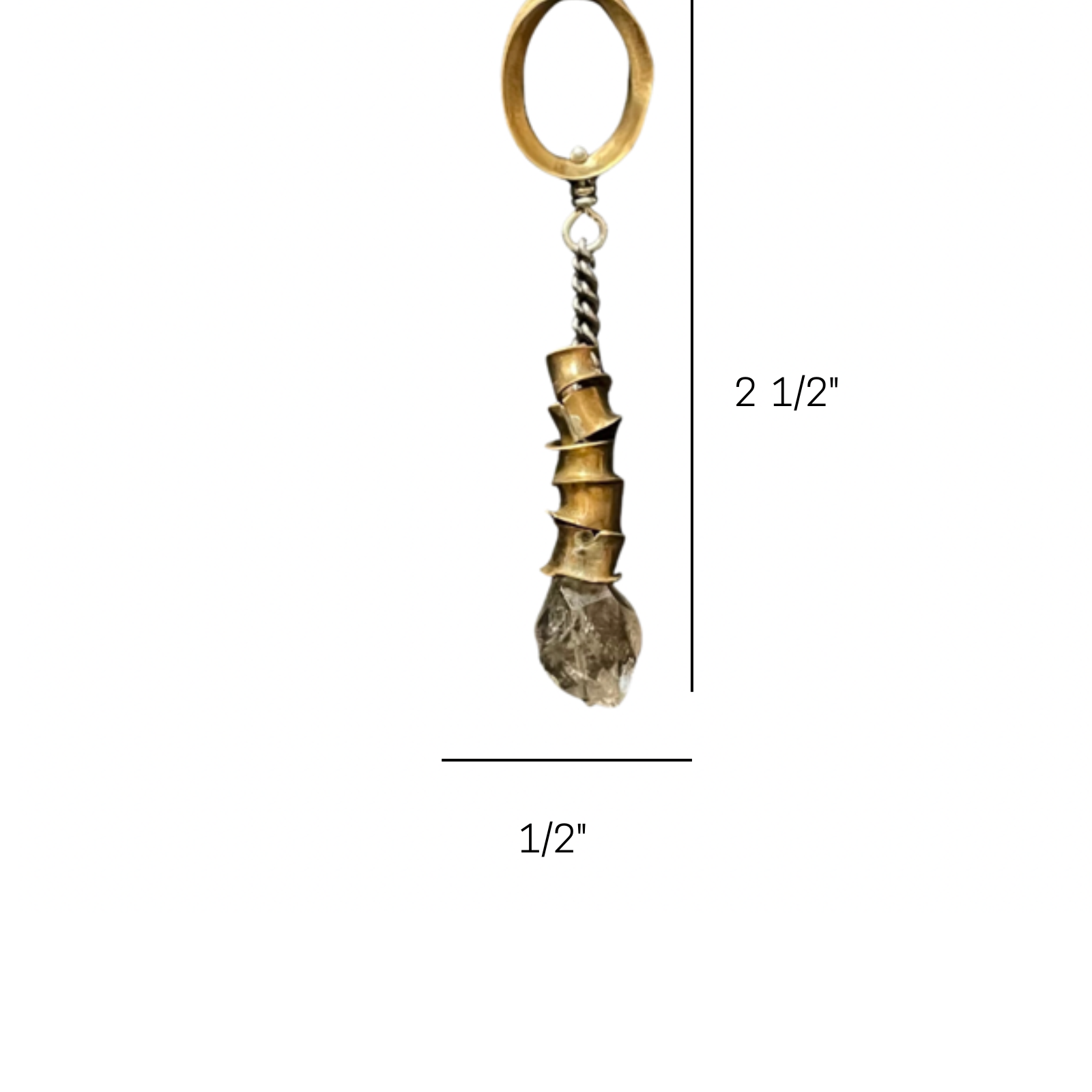 Rooted Talisman Pendant measurements