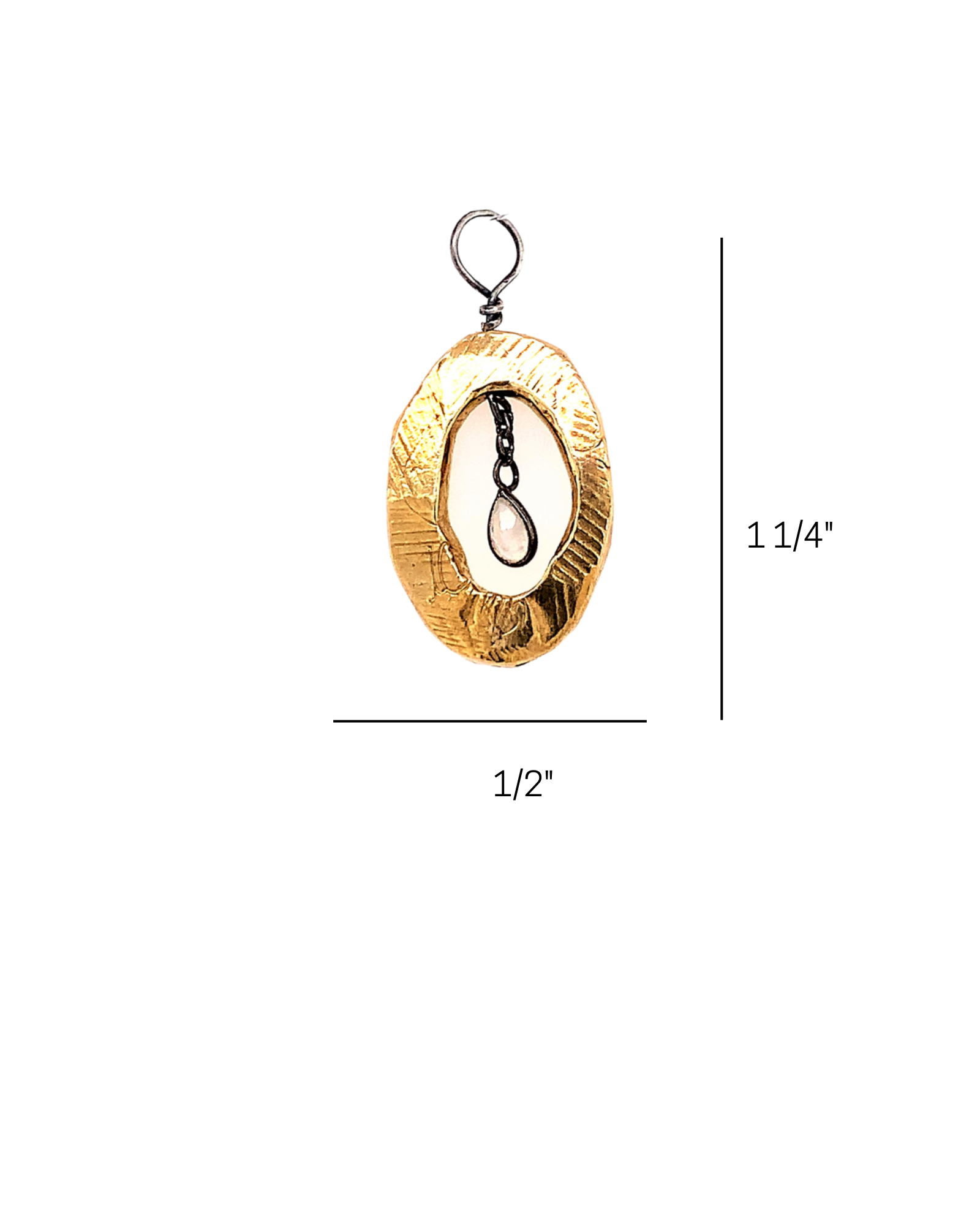 Peace Talisman Pendant measurements