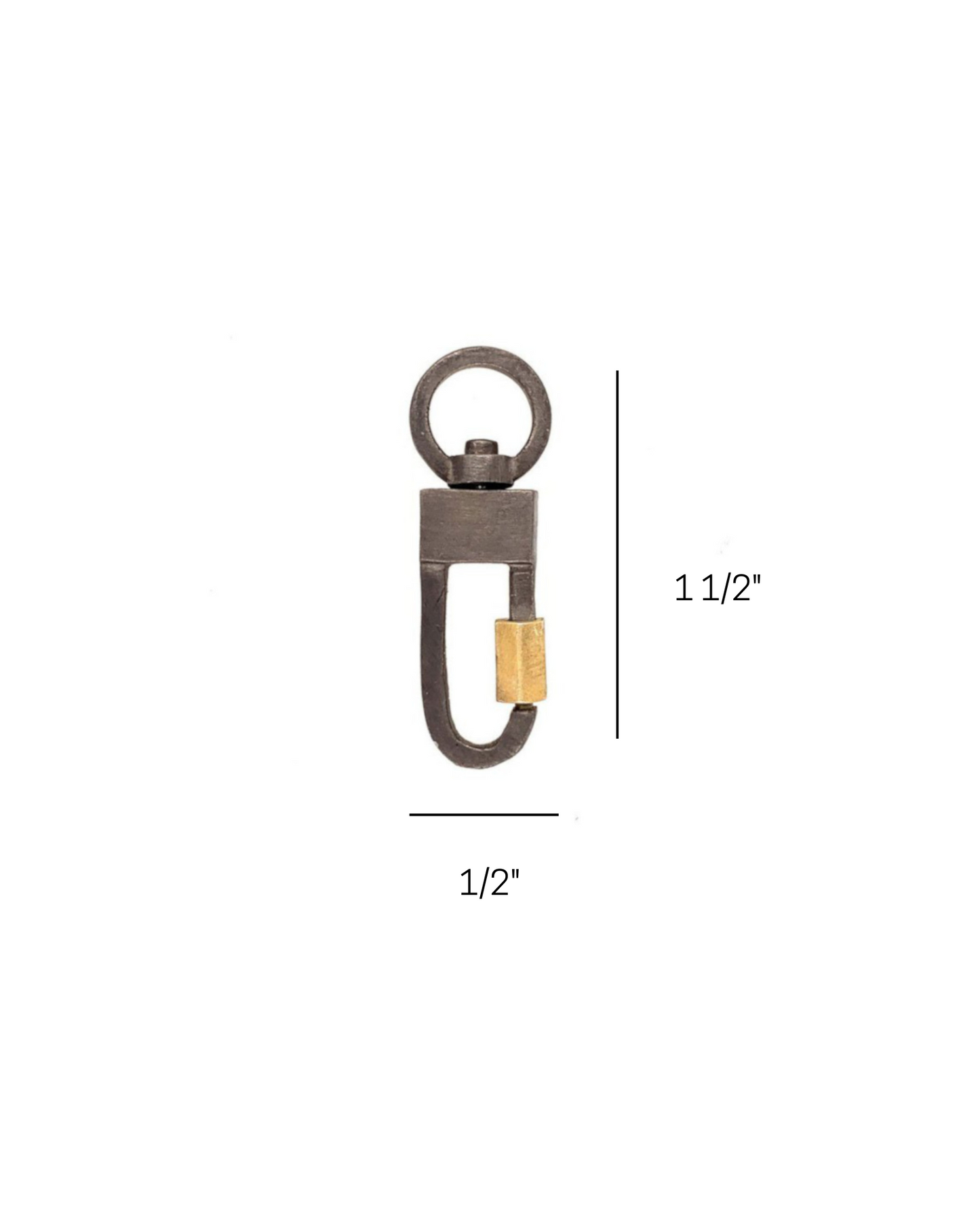 The Lock Connector is made of solid sterling silver with a 18k gold-plated screw closure and is made to swivel so your Talisman Pendants will move with your body.