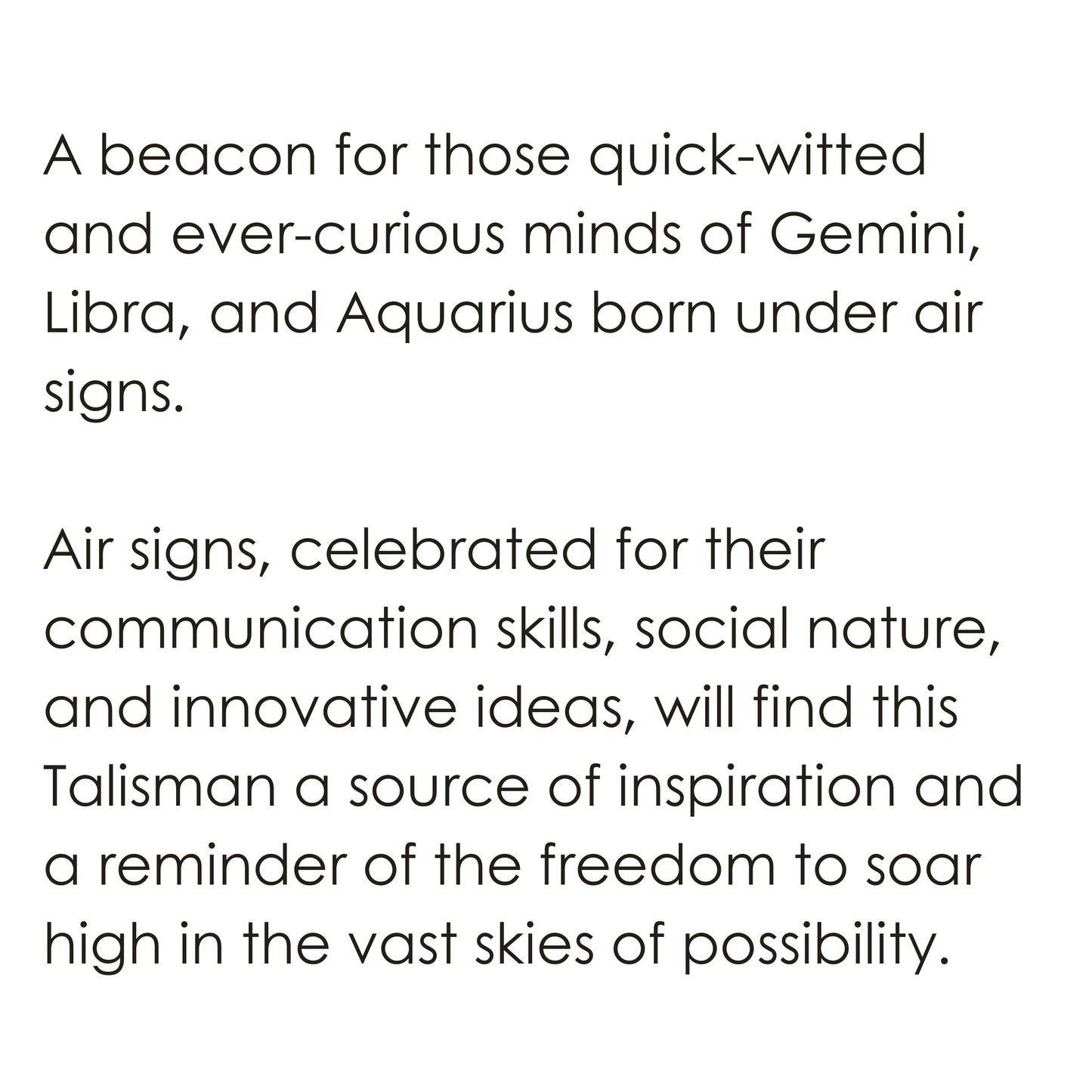 Air Four Elements Talisman Pendant