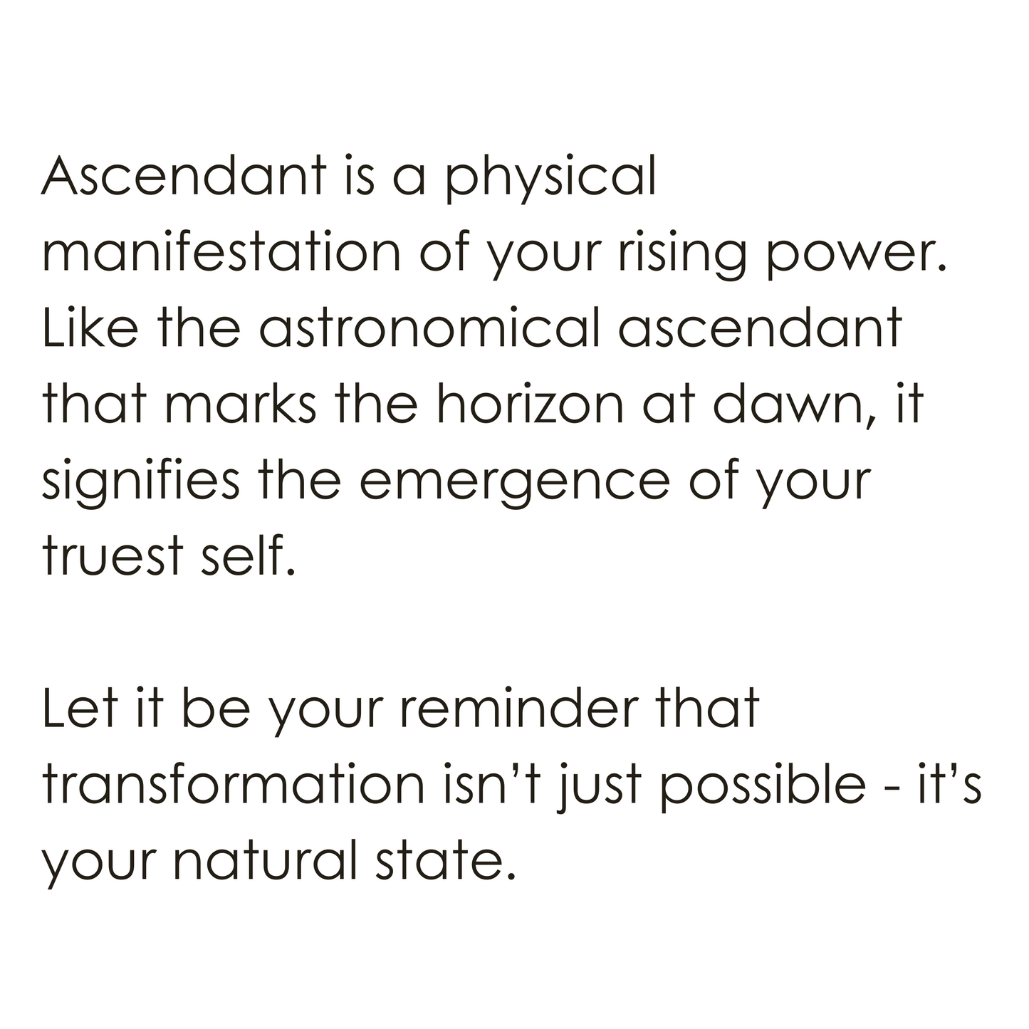 Ascendant Talisman Pendant