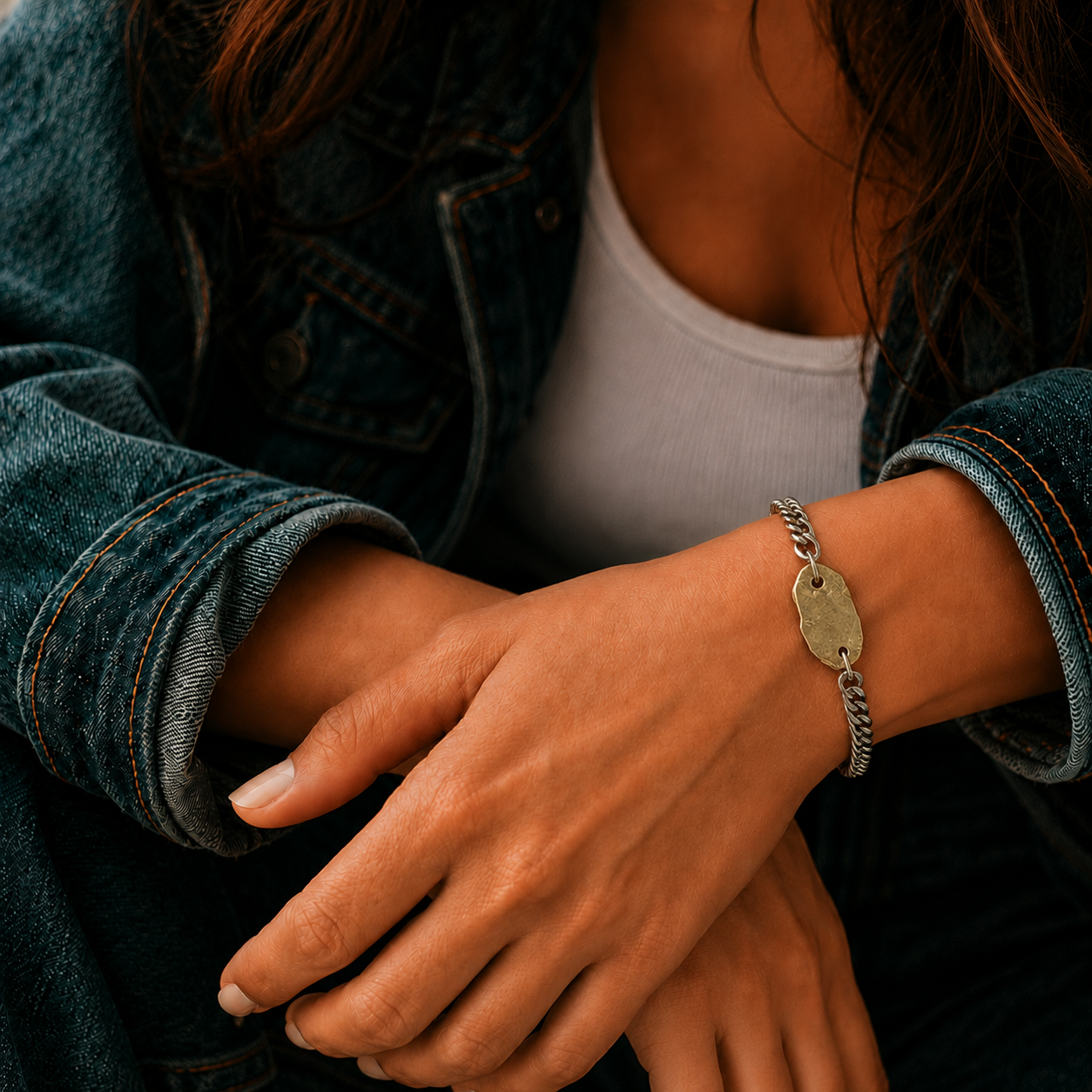 Hold Bracelet on female model