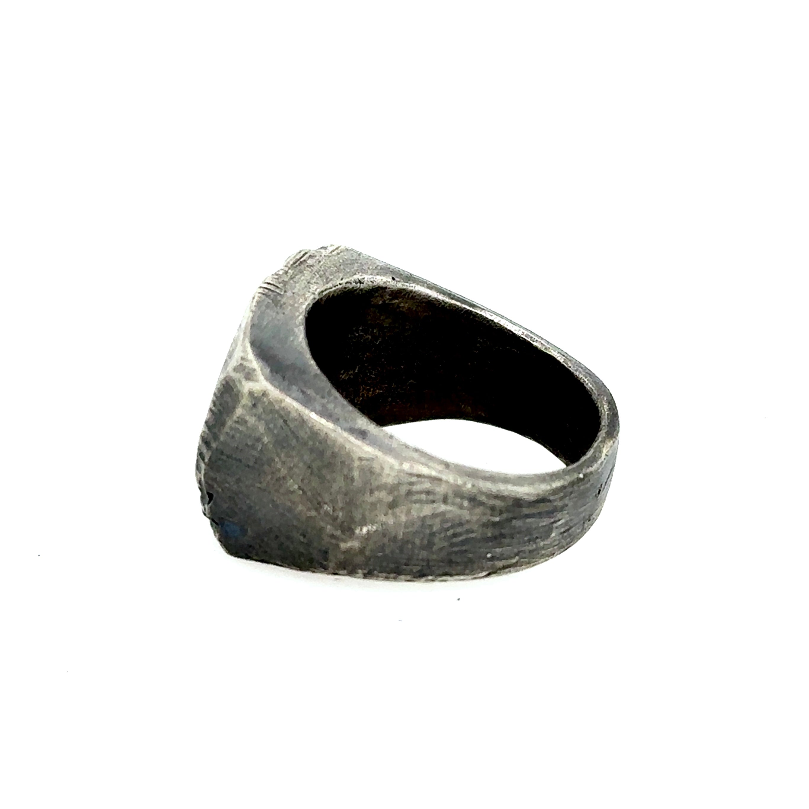 Side View of Stargazer Ring in Silver