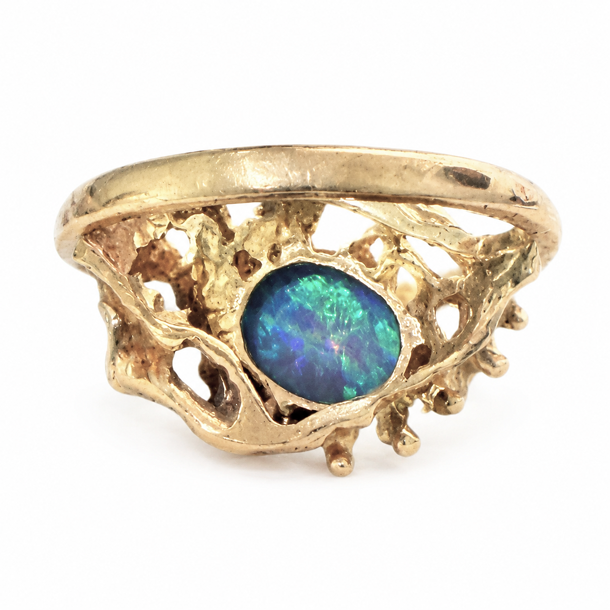 Back side of Opal Ring from Chikahisa Ancestor Collection