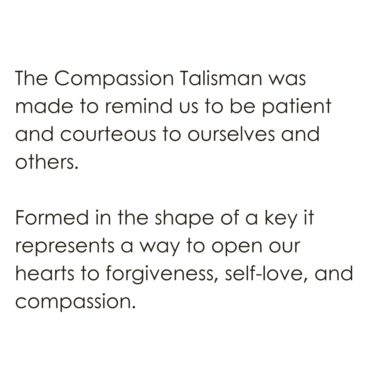 Compassion Talisman Pendant
