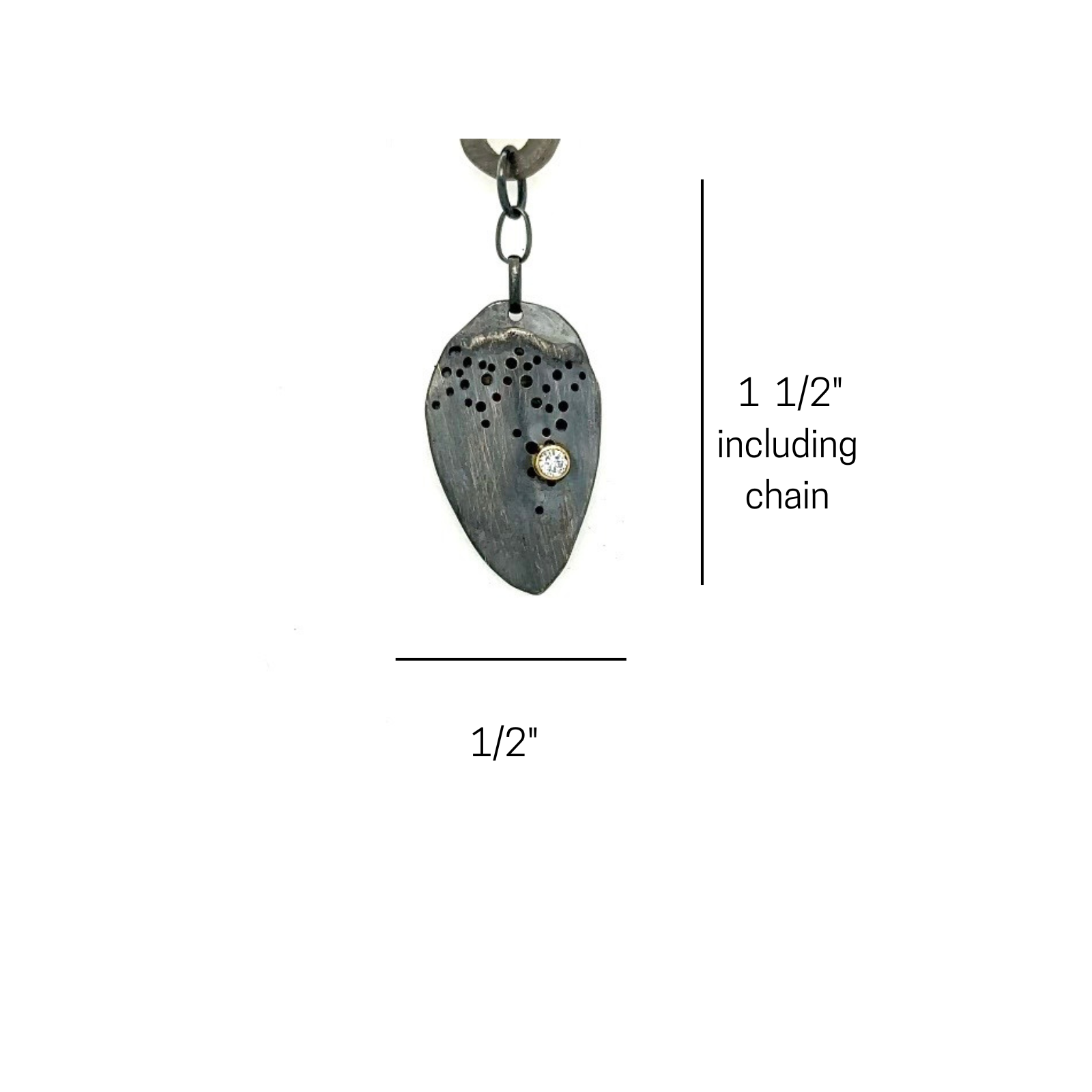 Desire Talisman Pendant measurements