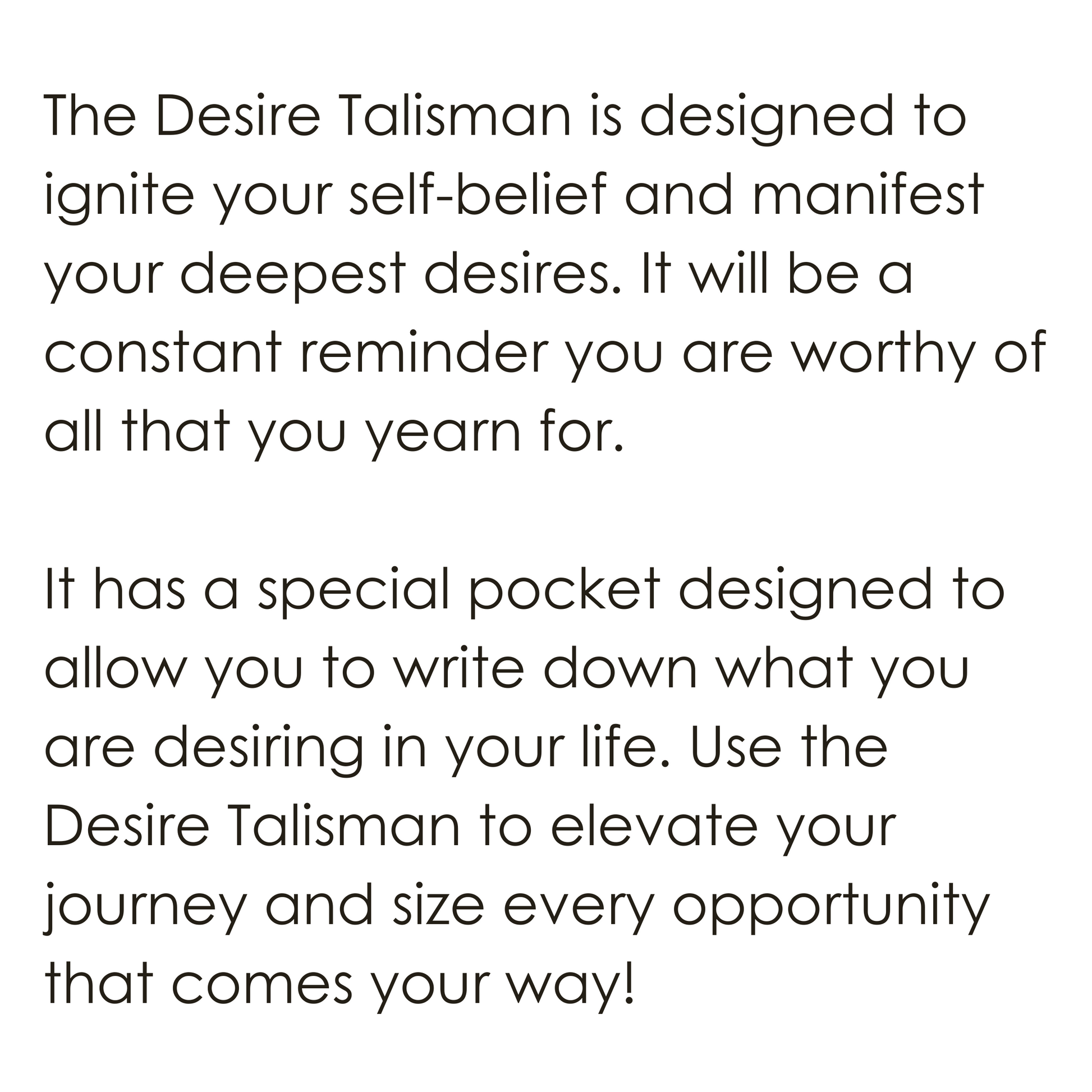 Desire Talisman Pendant meaning