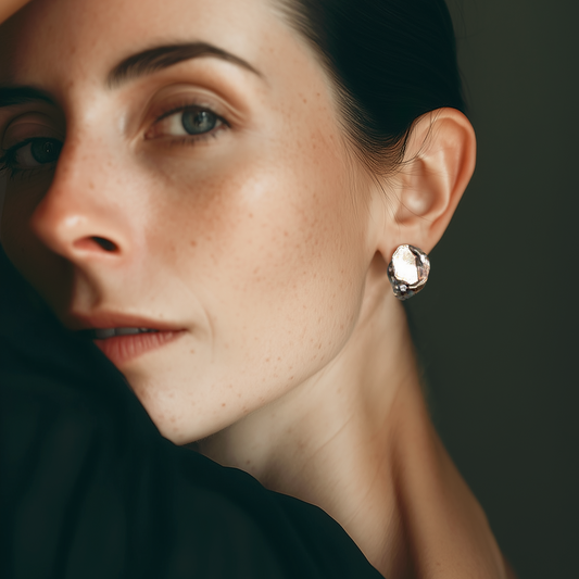 Reflection Talisman Earrings on model