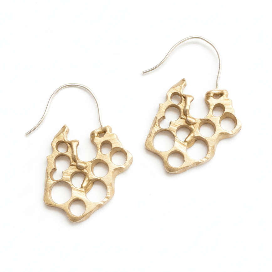 The Forage Earrings from the Hive Collection