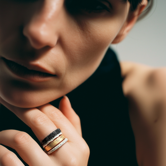 Elemental Harmony Ring Stack on Model