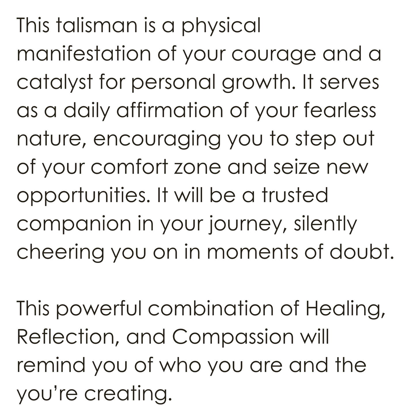 Fearless Talisman Necklace