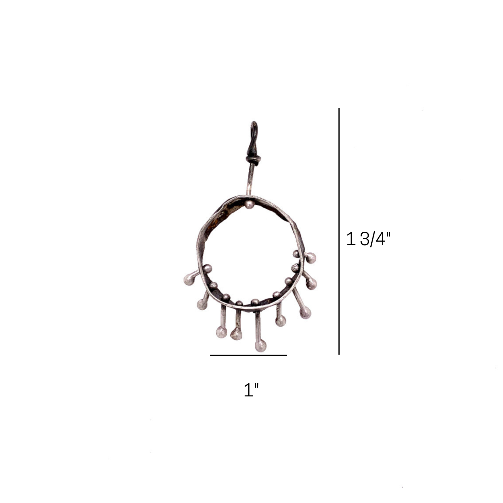 Healing Talisman Pendant measurements