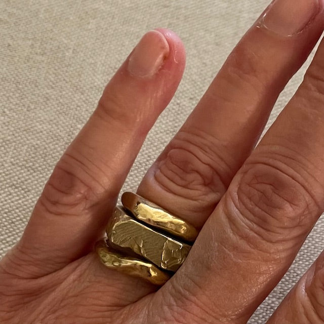 Solar Terrain Ring in Bronze