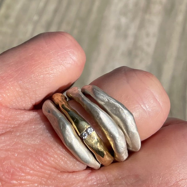 Alchemist Stacking Rings Silver