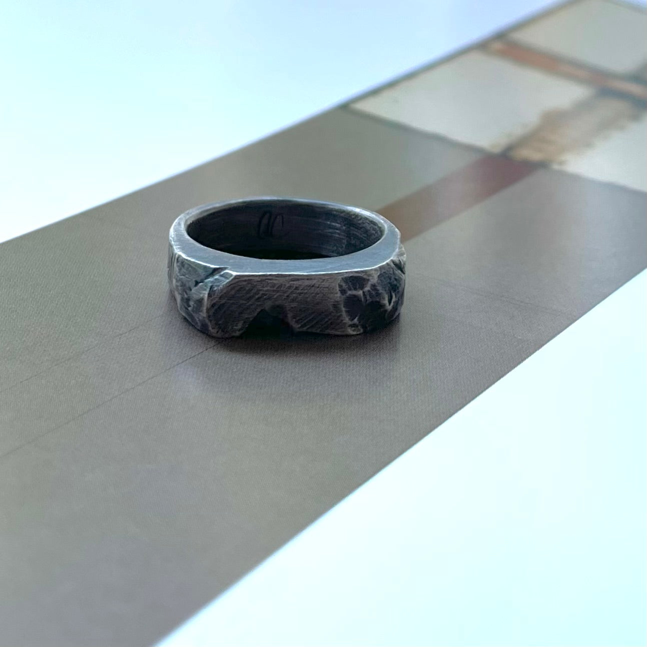 Solar Terrain Ring in Silver