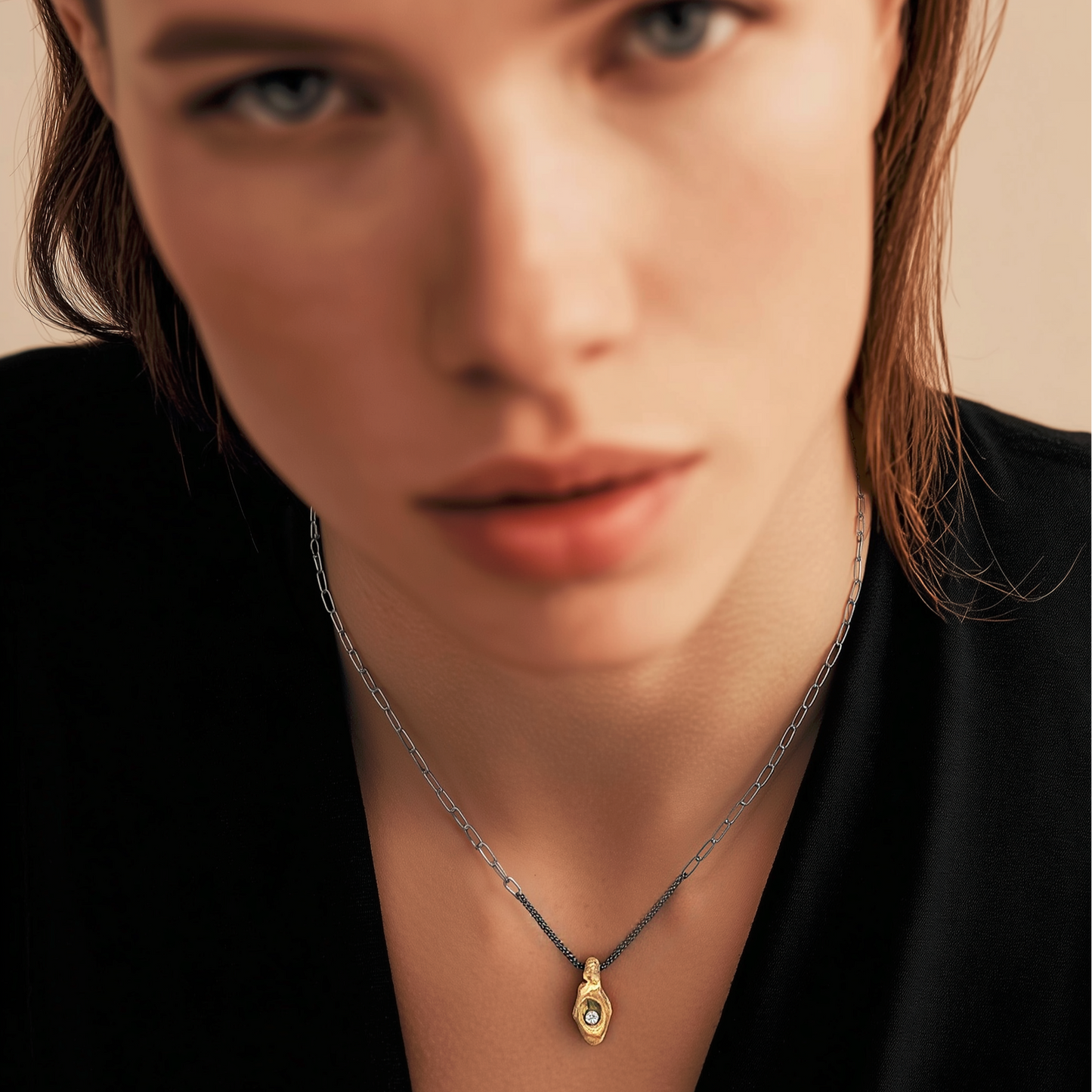 In ancient Japan, warriors and travelers carried mamori - sacred talismans believed to ward off harm and channel protective energies. Our Mamori Talisman carries this centuries old intention into a modern heirloom, bridging worlds through deliberate design and precious materials.