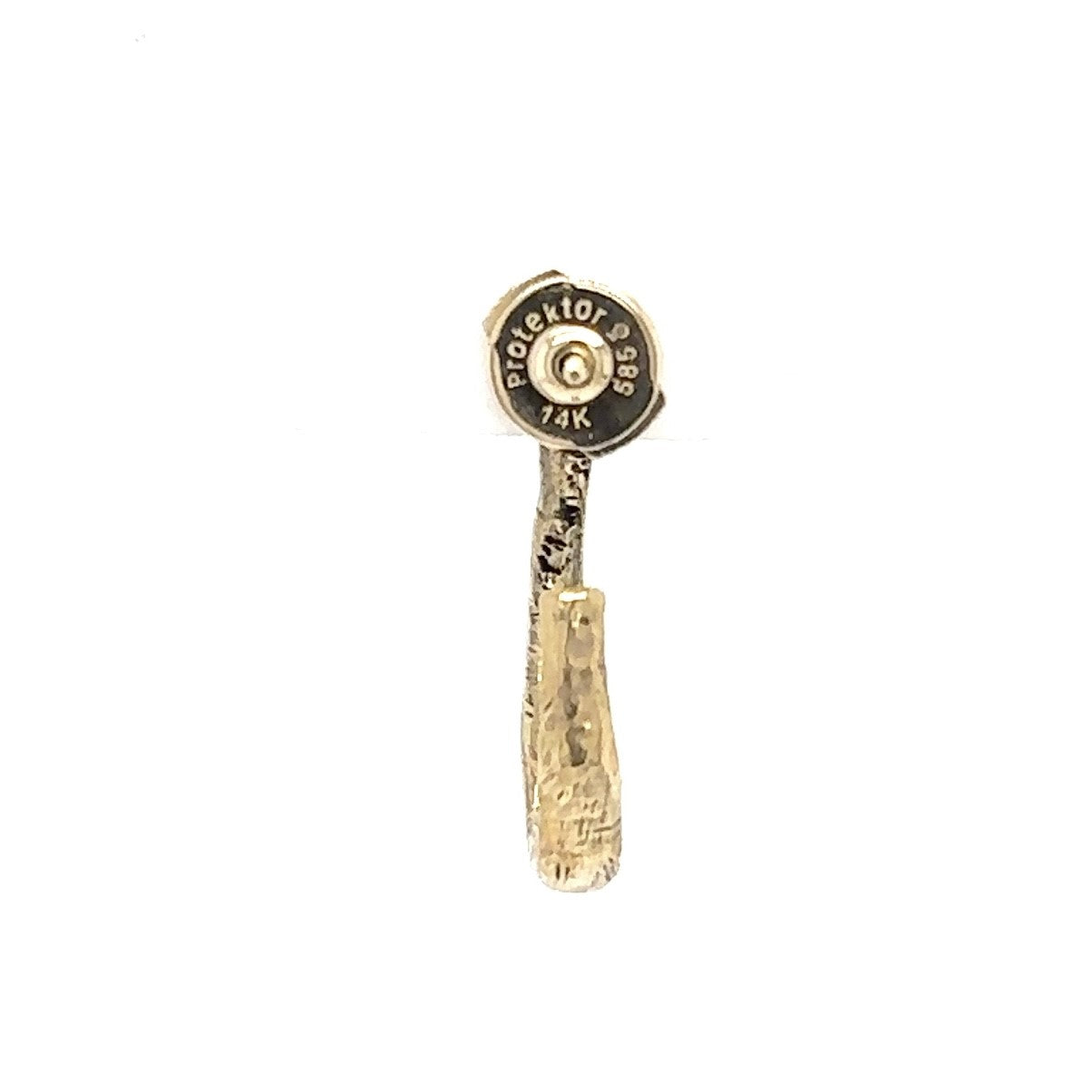 Back View of the Satori 18kt Gold Hop Earrings