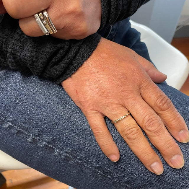 Mushin Ring and Trinity Stack Stack on person
