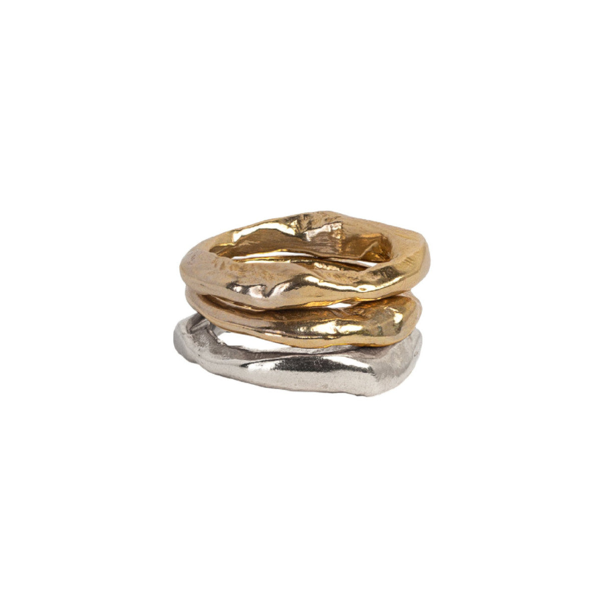 There's an ease you feel when you put on the Alchemist Ring Stack. It's like putting on the jeans you've had forever & will never part with. Each Ring is meticulously crafted with wabi-sabi intention, using only the finest precious metals. We use the ancient lost wax casting technique imbuing it with its own character and soulful imperfections that make it truly one of a kind.
