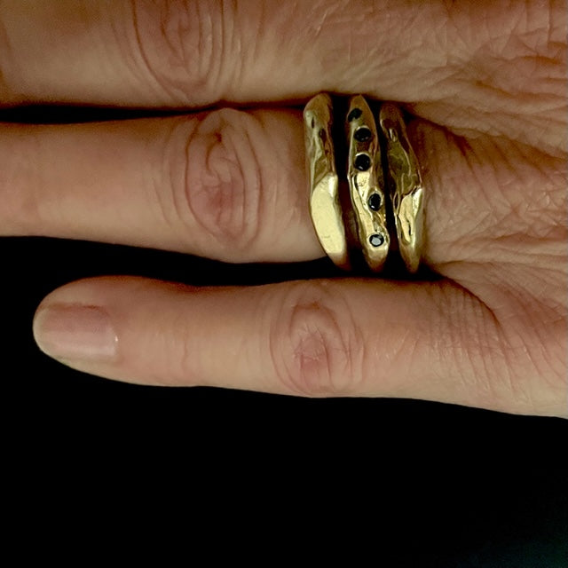 The Connection Stacking Ring Set embraces the beauty of the past, present, and future. It's inspired by our collective desire to connect with something greater than ourselves.