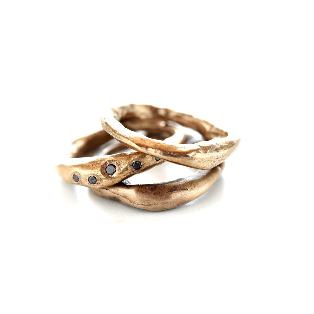 The Connection Stacking Ring Set embraces the beauty of the past, present, and future. It's inspired by our collective desire to connect with something greater than ourselves.
