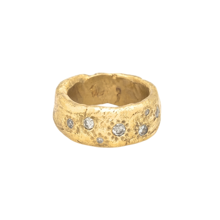 Thrive Ring in bronze with salt and pepper diamonds
