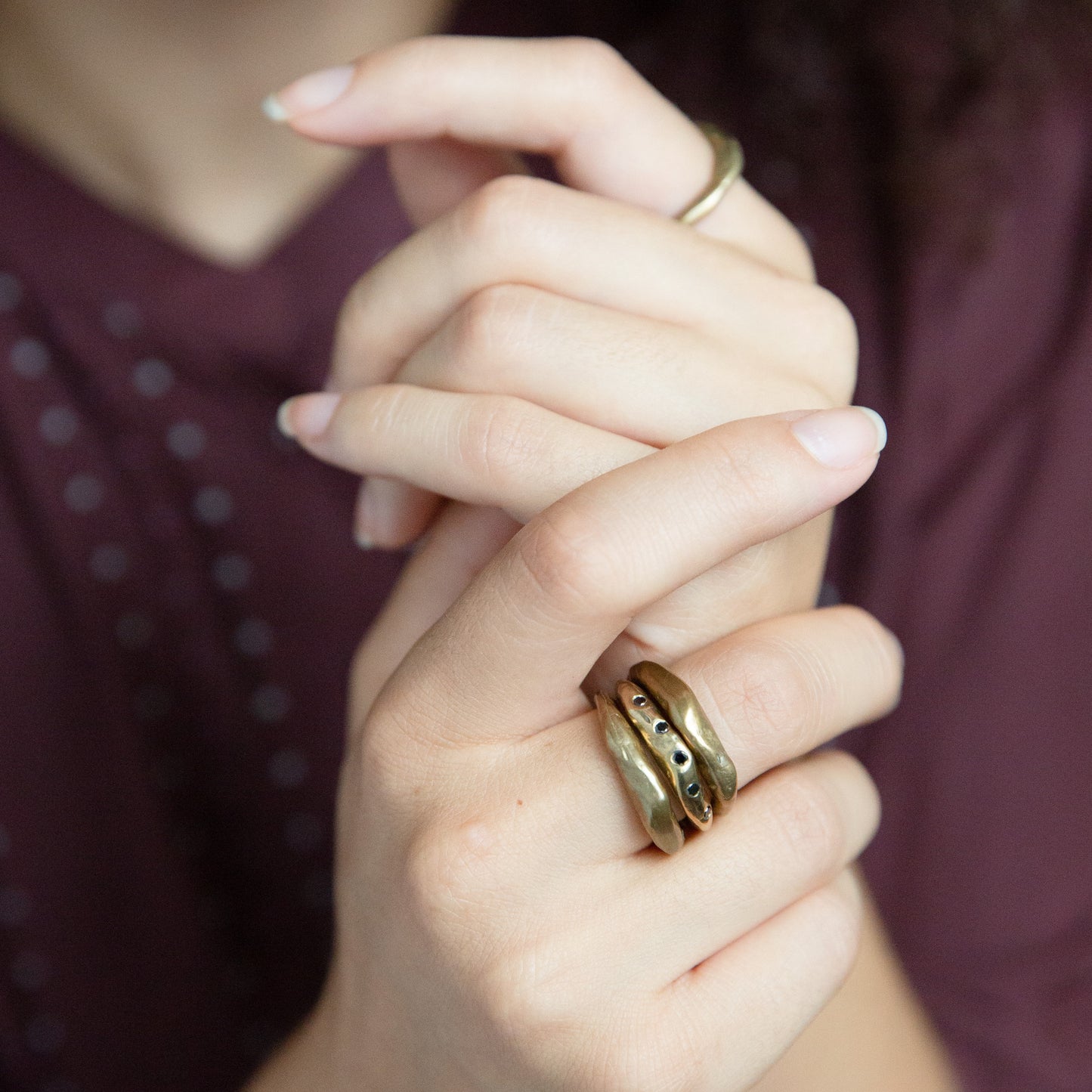 Connection Stacking Set in Bronze