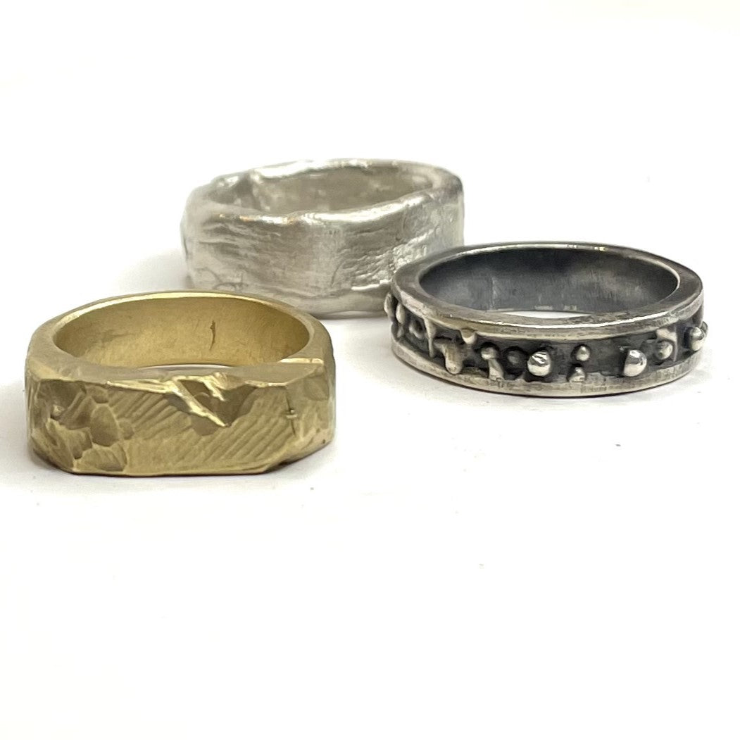 Solar Terrain Ring in Bronze