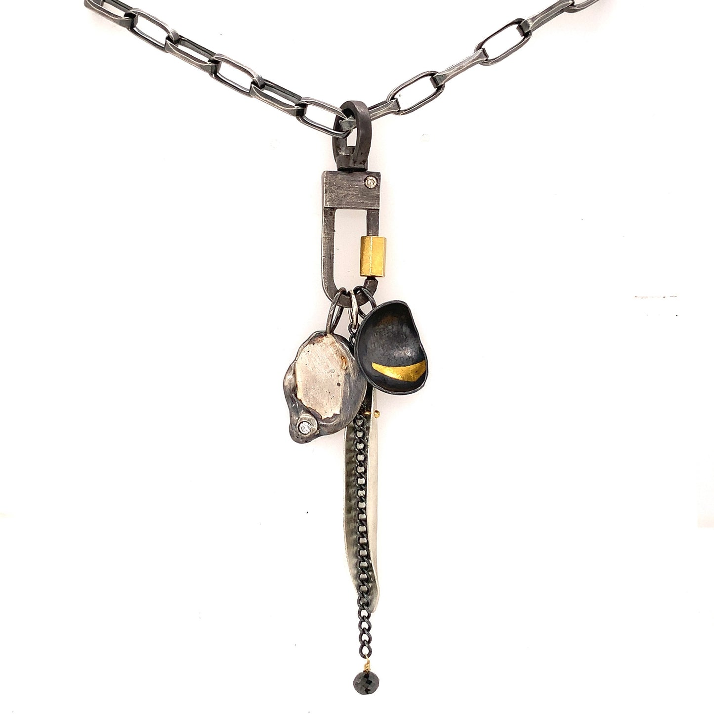 I created the Strength Talisman to represent the Warrior within us all. You have the inner strength to get through even the toughest of things. Wear this Talisman to help protect you through whatever life throws your way. The black diamond represents the purity and goodness within you.