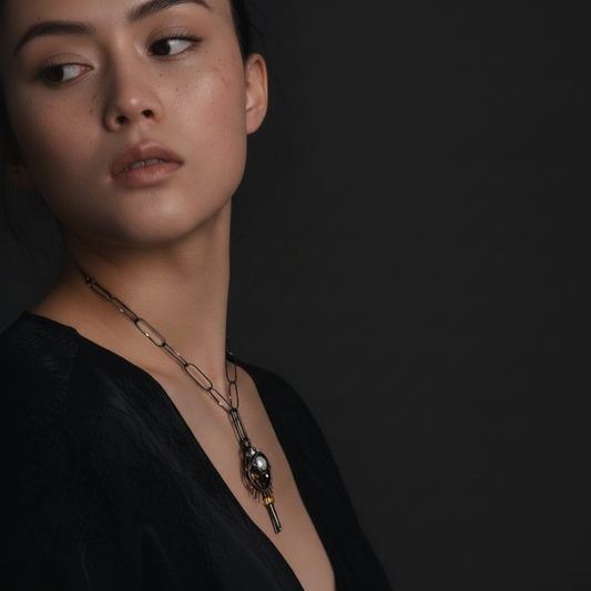 Fearless Talisman Necklace on Model