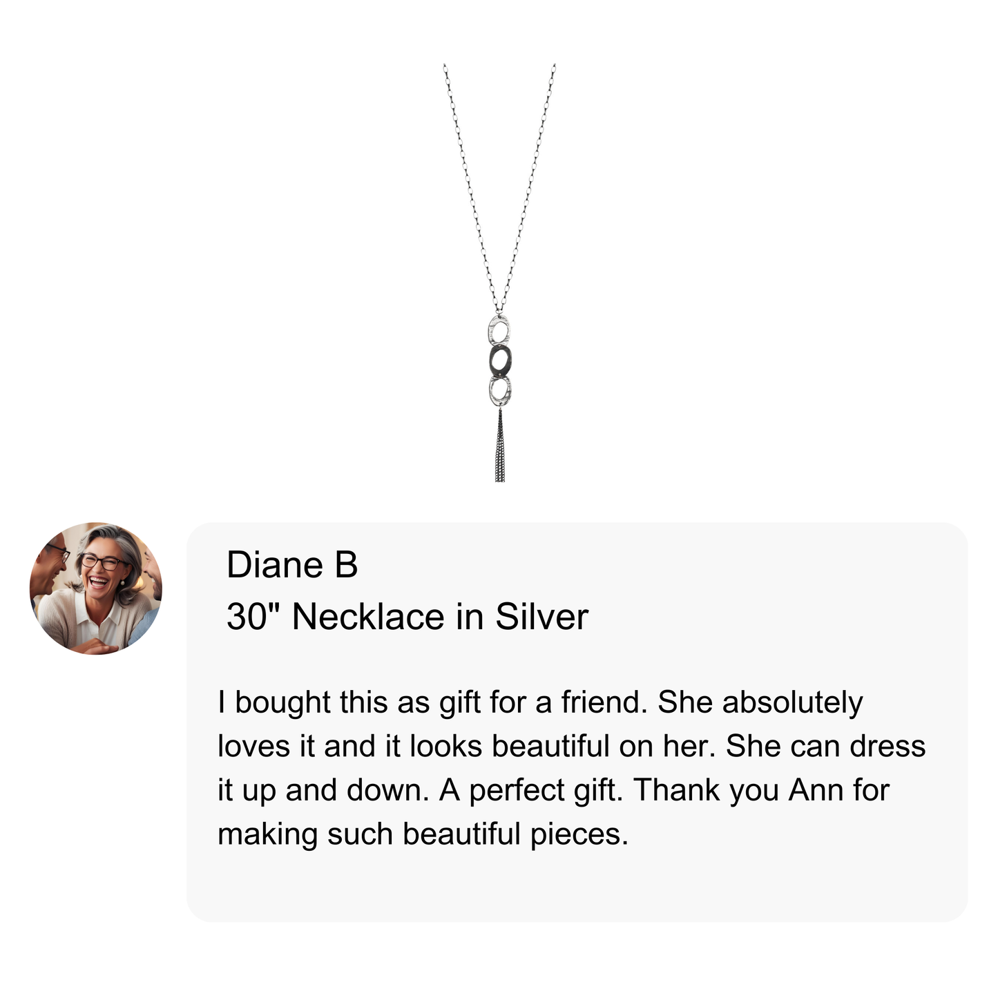 30" Necklace in Silver