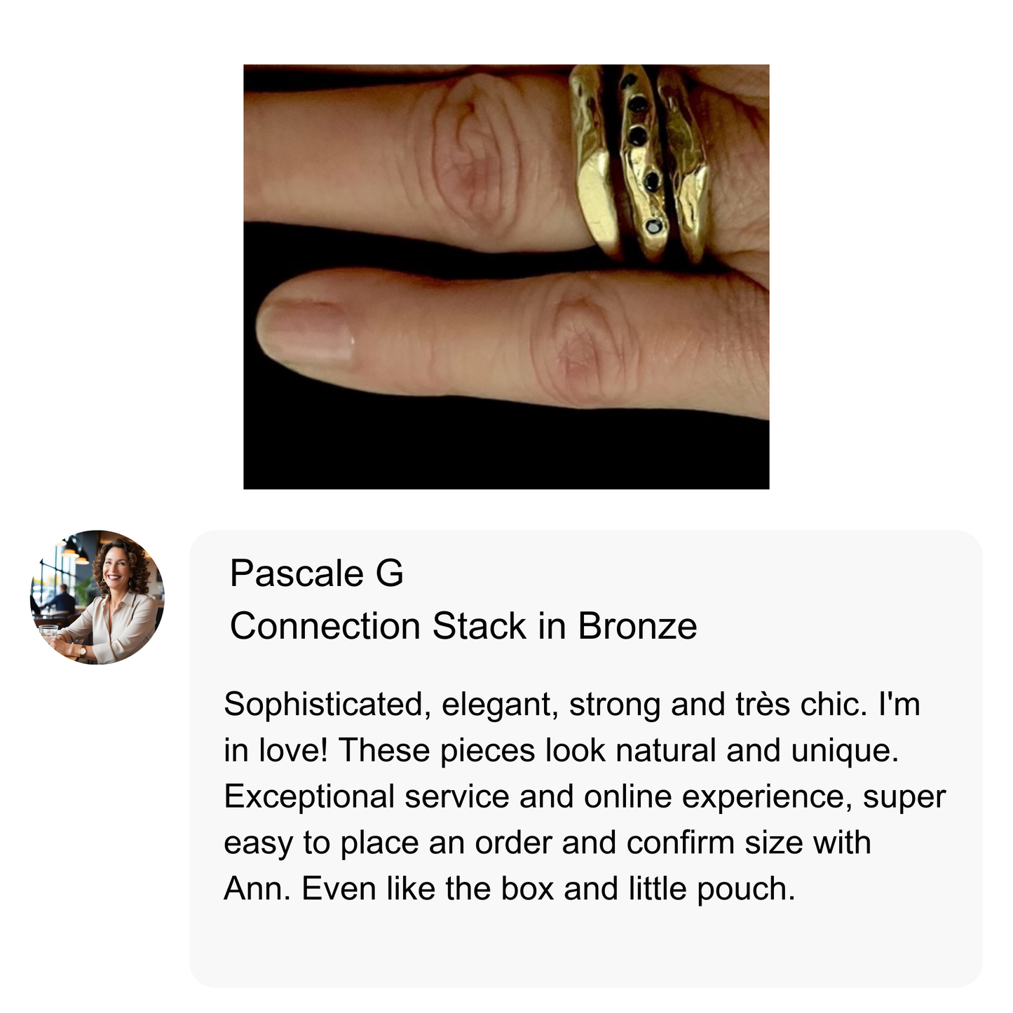 Connection Stacking Set in Bronze