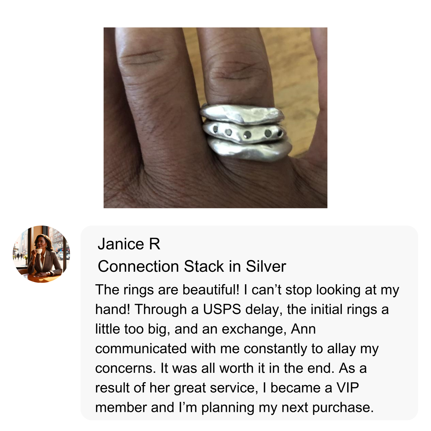 Connection Stacking Set in Silver