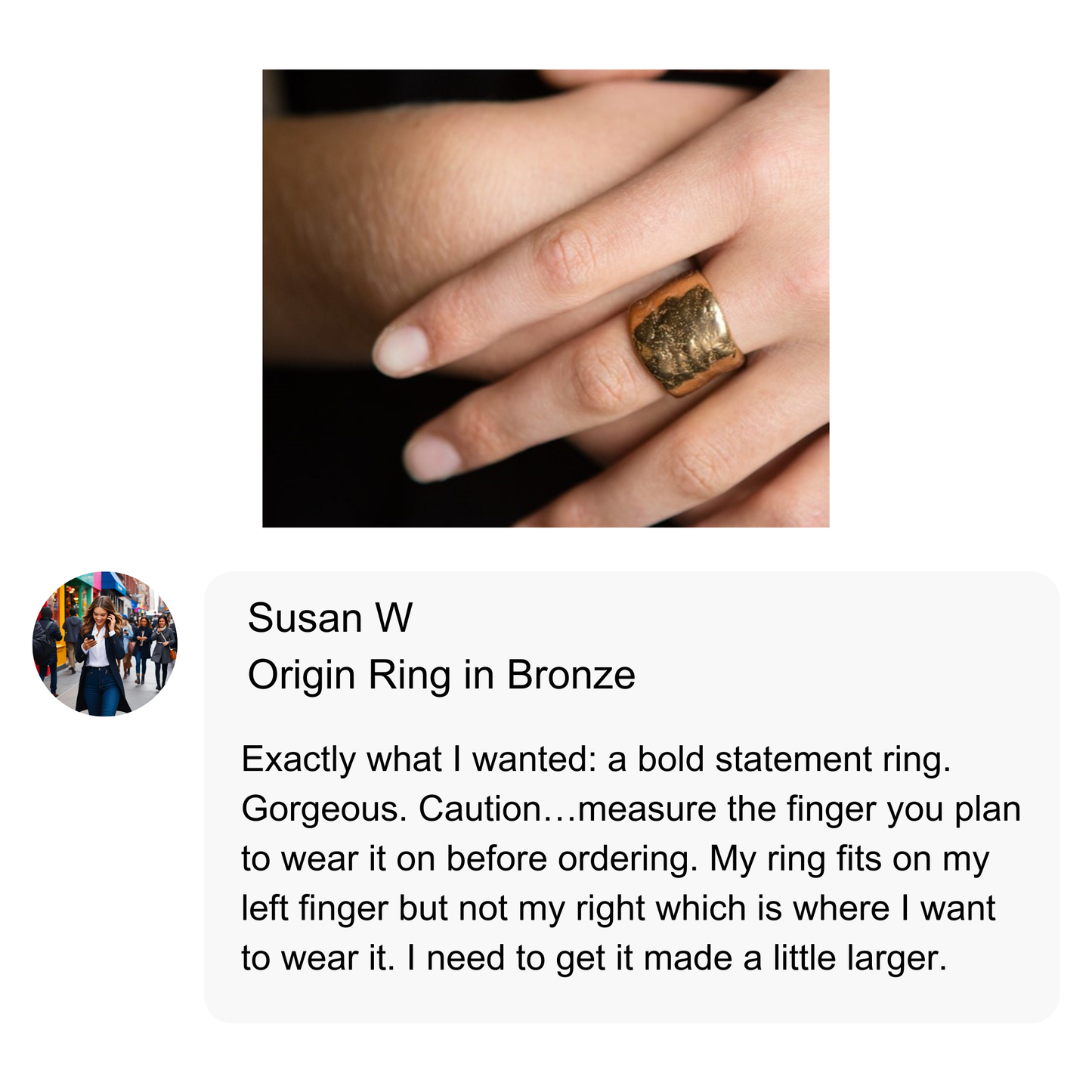 Origin Ring in Bronze