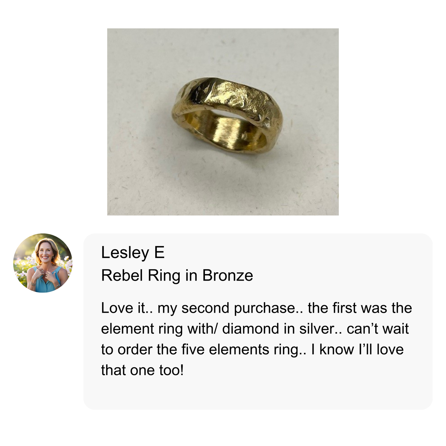 Rebel Ring in Bronze