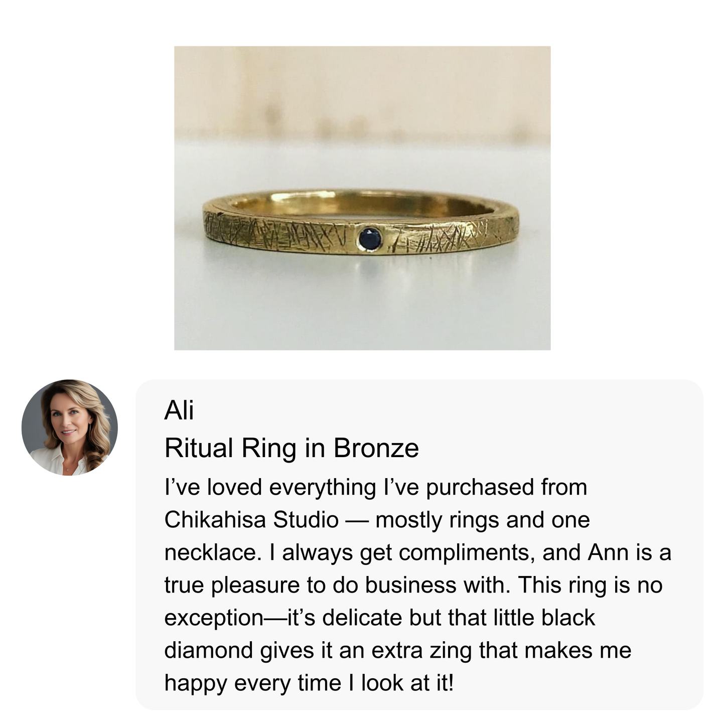 Ritual Ring in Bronze
