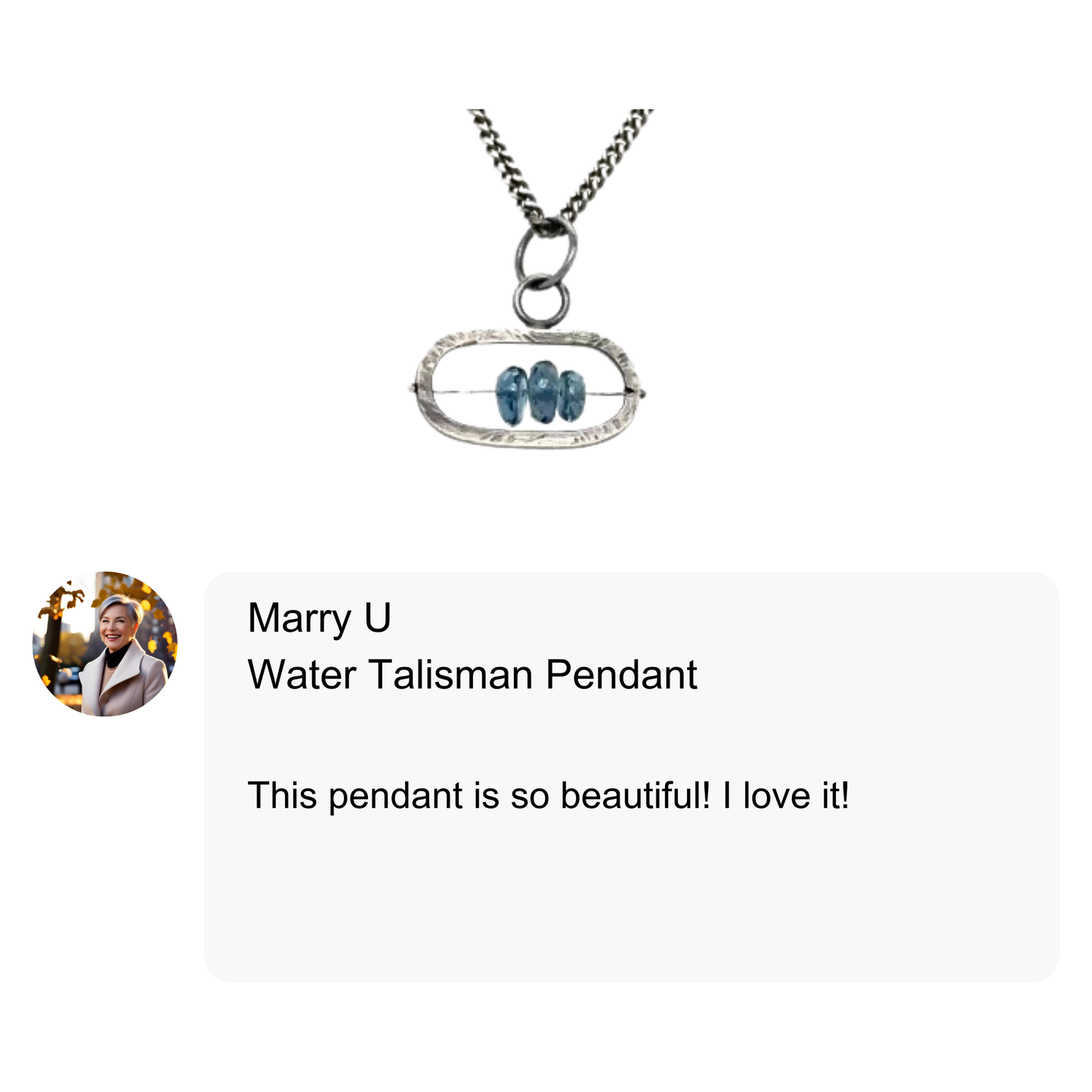 Water Four Elements Talisman Pendant