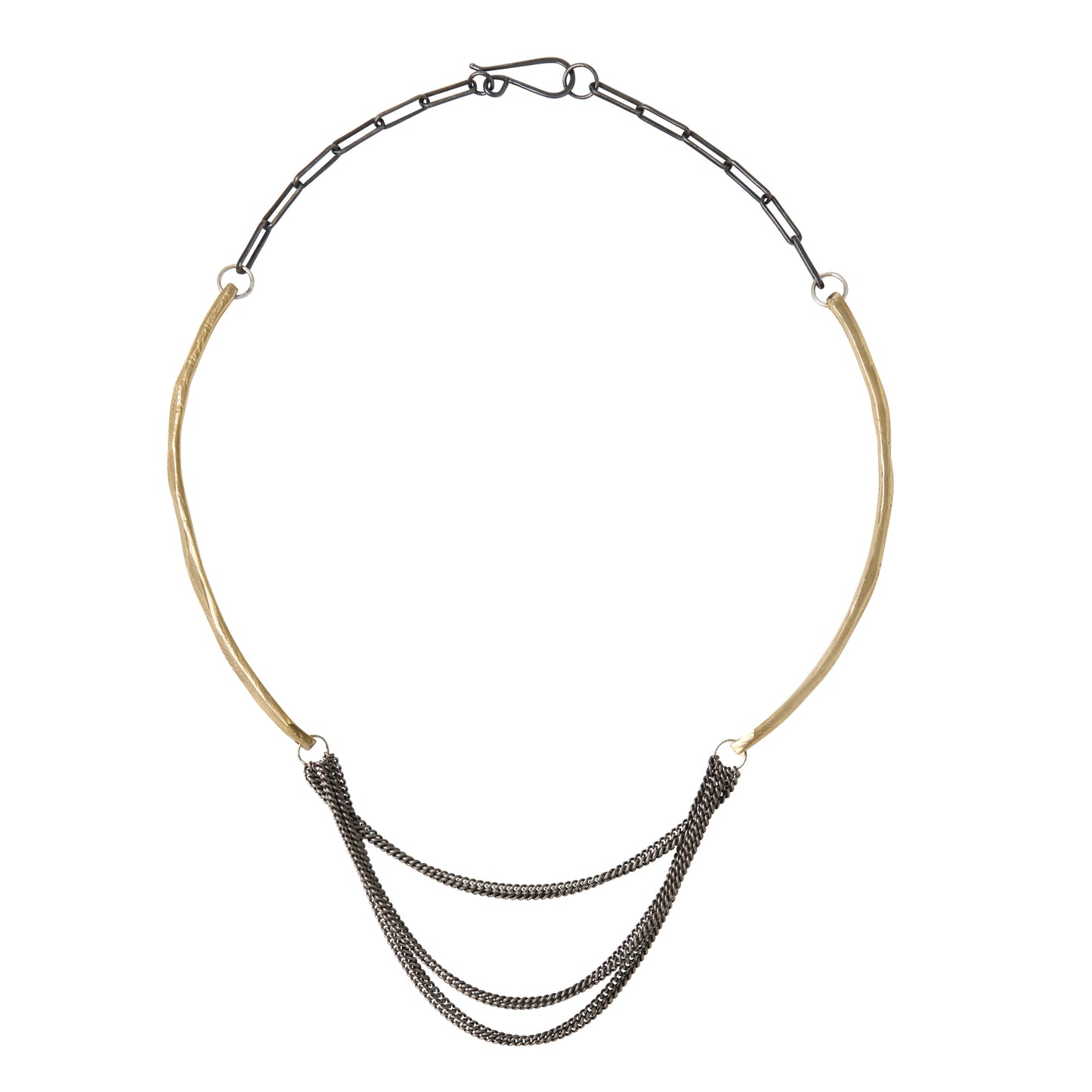 Embody the fluid grace of Whidbey Island's hidden waterfalls with our Cascade Layers Necklace. It brings the mesmerizing flow of water to life through its intricate layering of delicate chains. These varying chains create a dynamic interplay of textures and movement, mimicking the way sunlight dances across a waterfall's surface.
As you move, the chains shift and settle, never falling exactly the same way twice – a reminder of the ever-changing nature of flowing water.