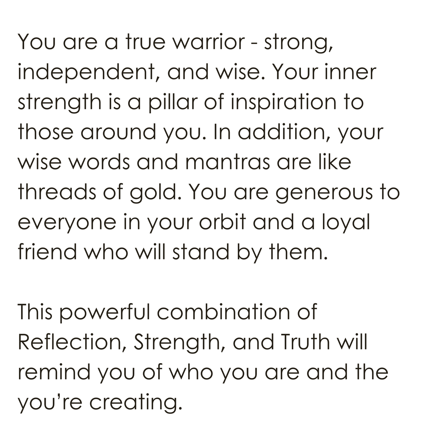 Warrior Talisman Necklace meaning