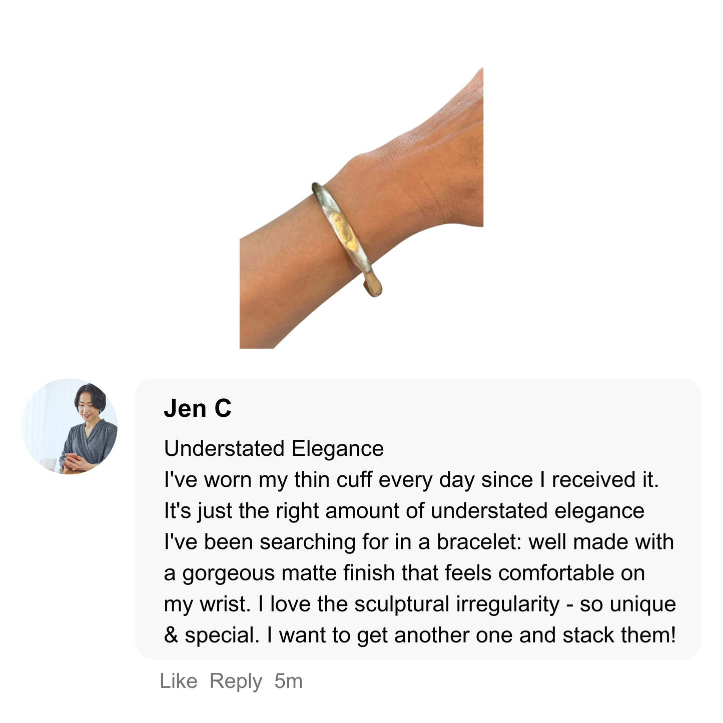Divine Bronze Thin Cuff