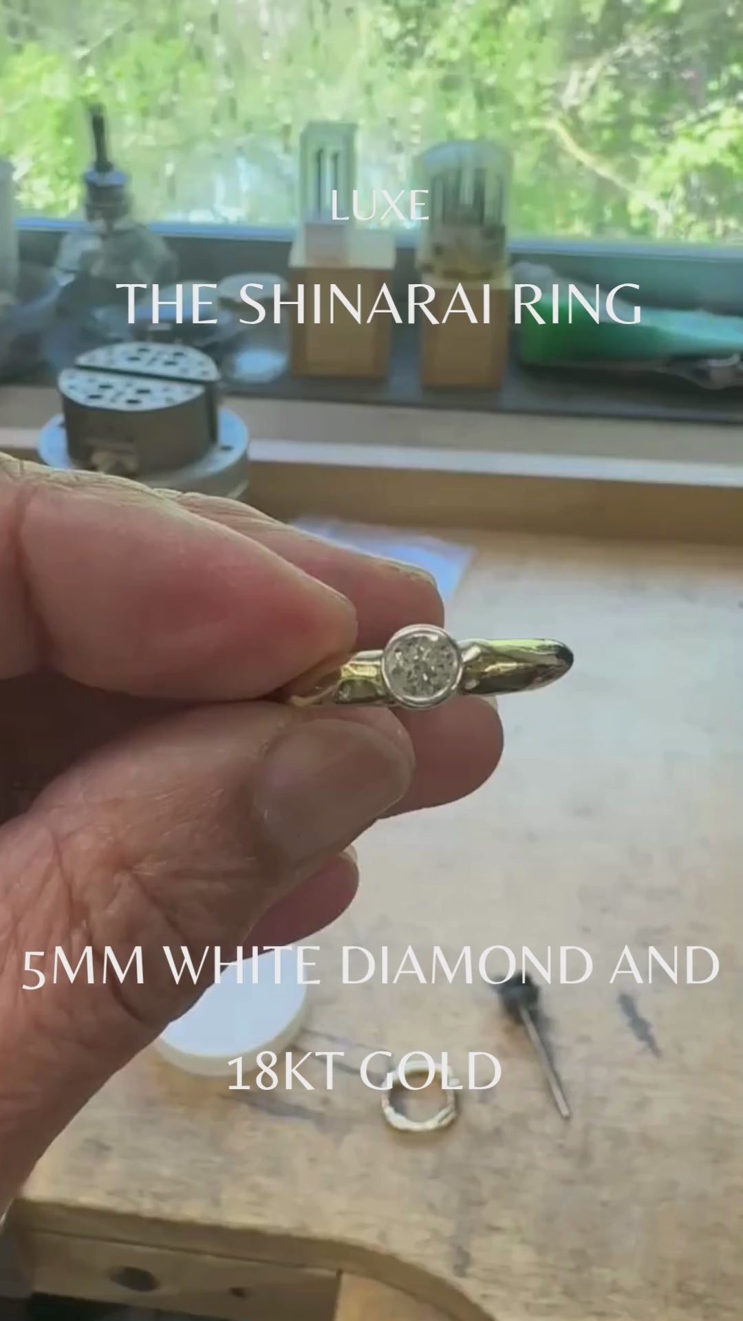 Video Shinrai Ring with 5mm diamond
