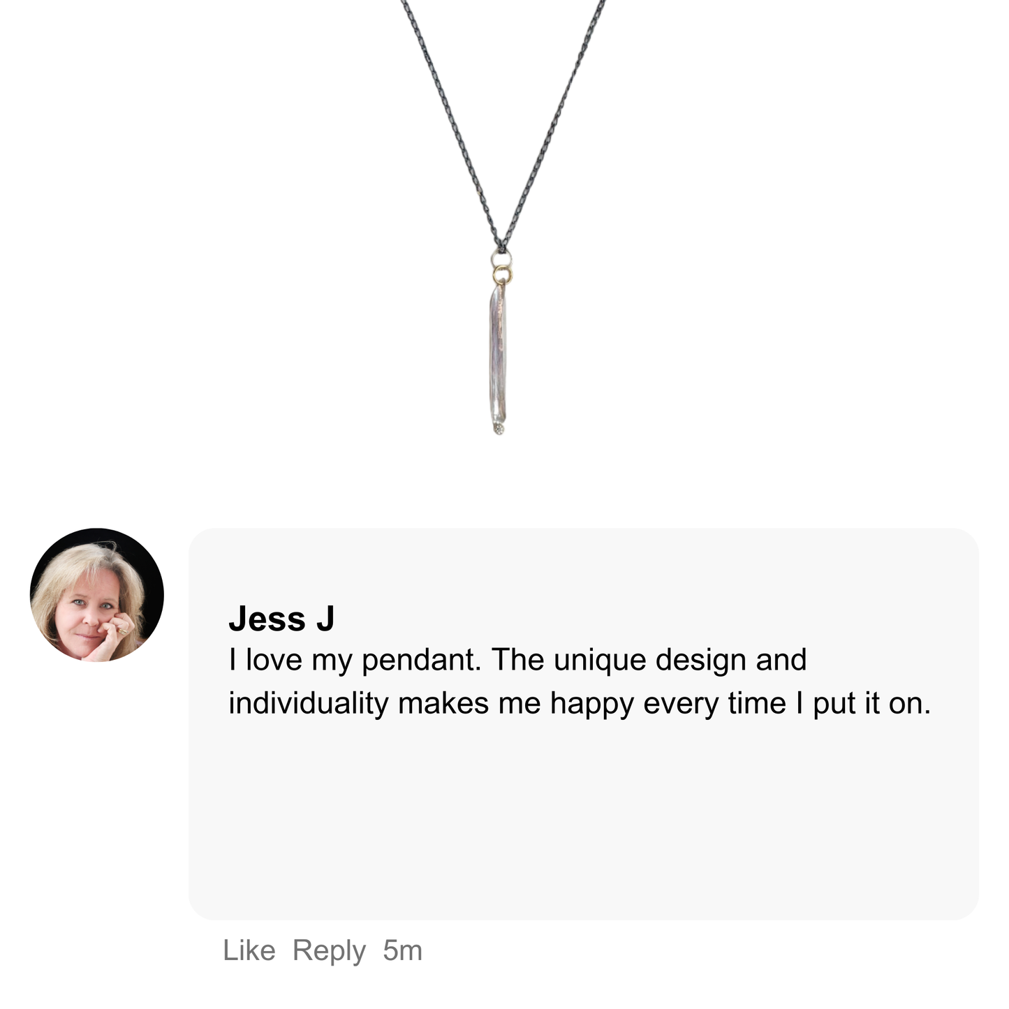 Strength w/ White Diamond Talisman Pendant