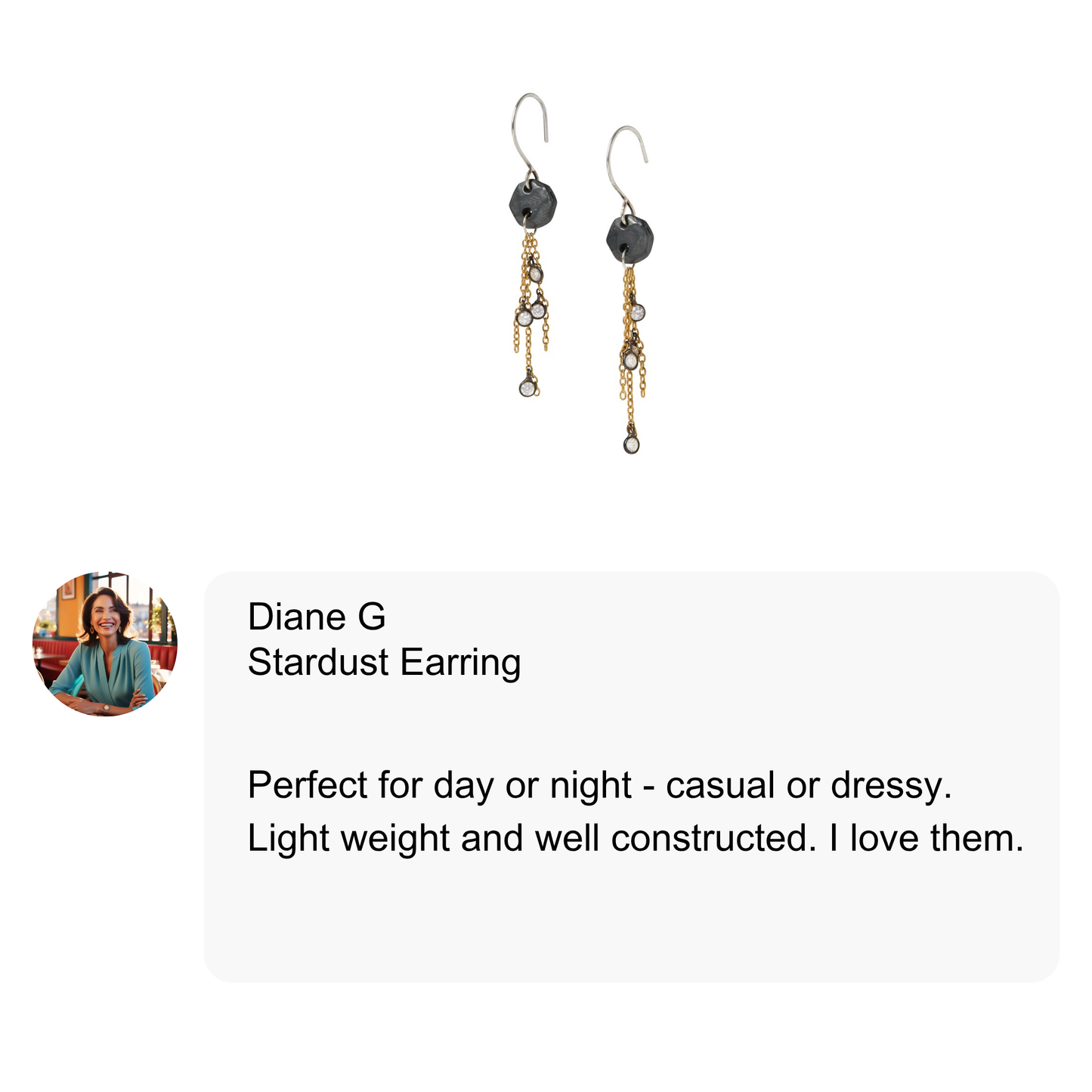 Customer Review of the Stardust Earrings