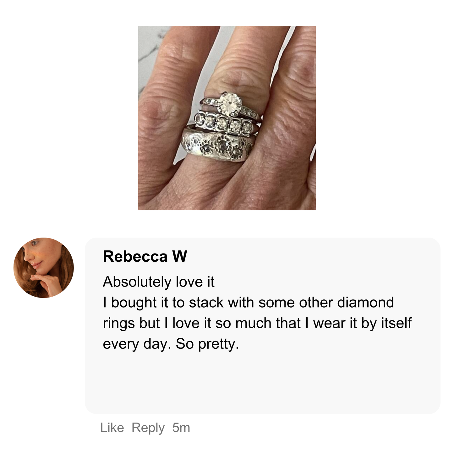 Thrive Ring with Salt & Pepper Diamonds