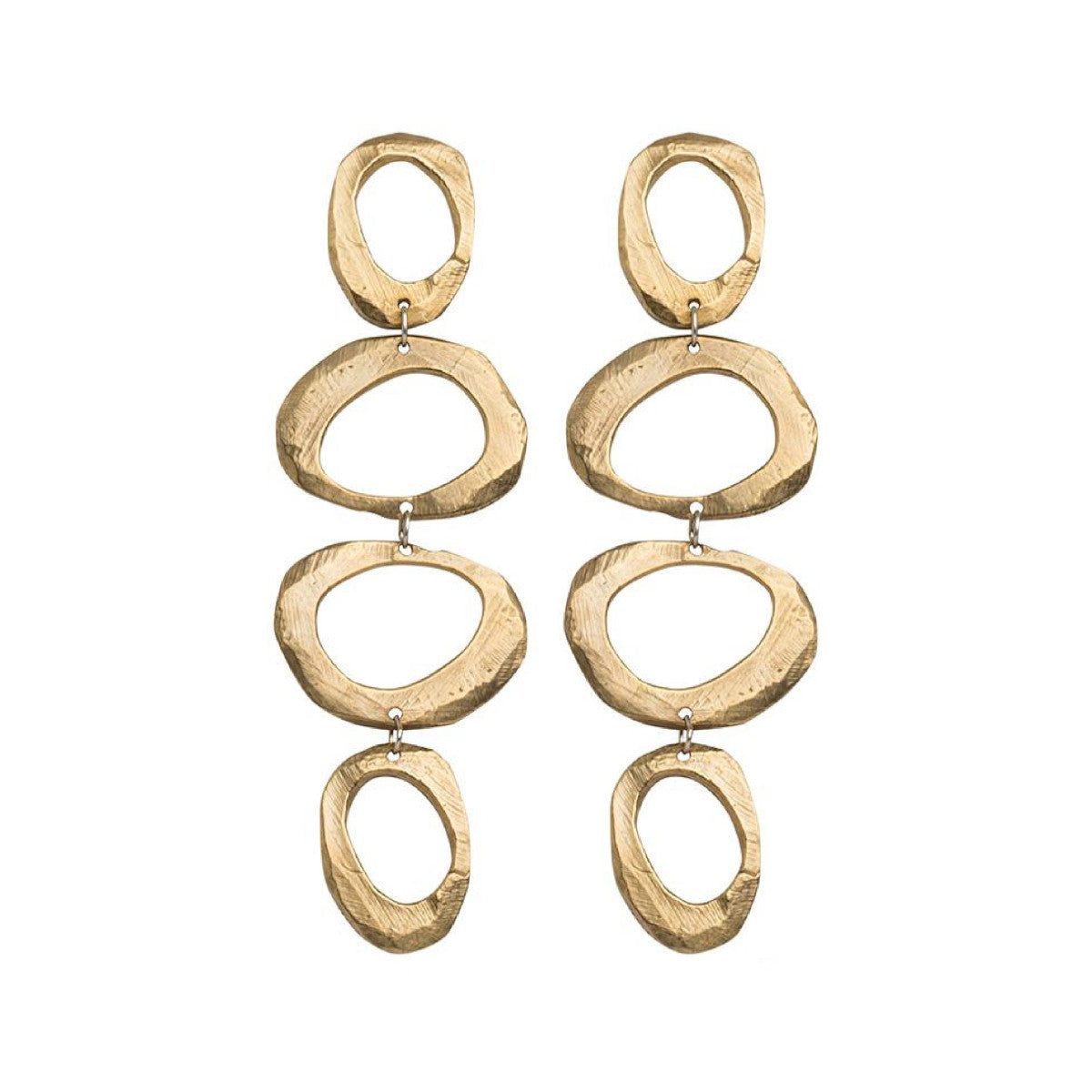 A bold fusion of ancient symbolism and contemporary design. The Mystic Statement Earrings feature intricate patterns inspired by mystical traditions, meticulously crafted in rich, warm bronze or sparkling silver. Each earring is a miniature work of art, with textures and details that catch the light and draw the eye. The substantial yet balanced design ensures a comfortable wear, while making a dramatic statement.