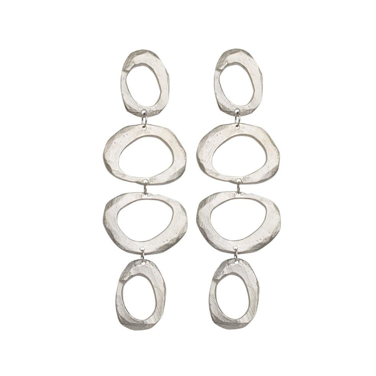 A bold fusion of ancient symbolism and contemporary design. The Mystic Statement Earrings feature intricate patterns inspired by mystical traditions, meticulously crafted in rich, warm bronze or sparkling silver. Each earring is a miniature work of art, with textures and details that catch the light and draw the eye. The substantial yet balanced design ensures a comfortable wear, while making a dramatic statement.