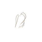 Echo Earrings in Silver Side View