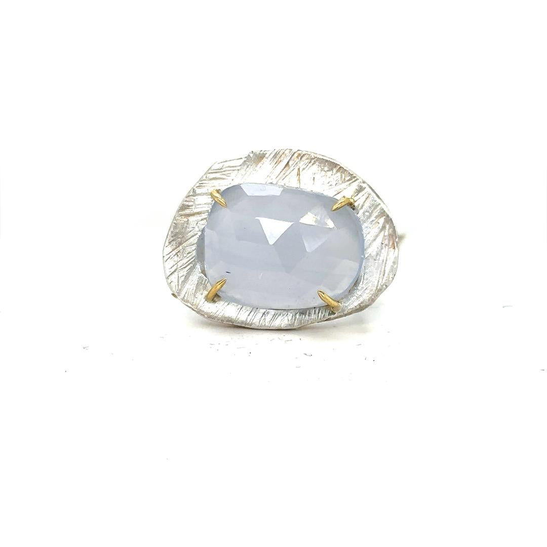 Lavender Quartz Mystic Medium Gemstone Ring